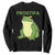 Funny Frogtifa Sweatshirt Resist Frog Protest Against Fascism - Print Your Wear