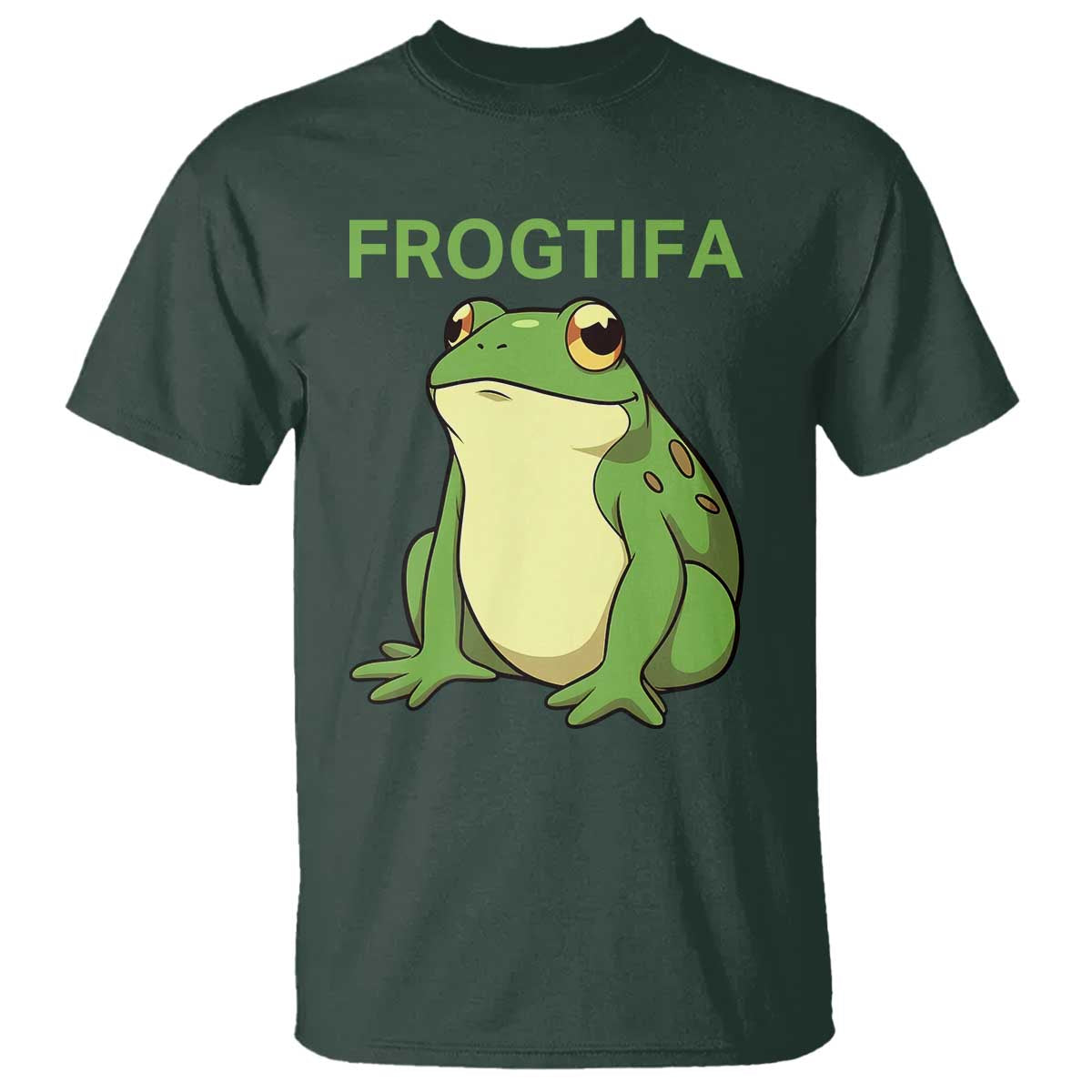 Funny Frogtifa T Shirt Resist Frog Protest Against Fascism TS02 Dark Forest Green Print Your Wear