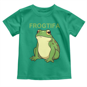 Funny Frogtifa Toddler T Shirt Resist Frog Protest Against Fascism TS02 Irish Green Print Your Wear