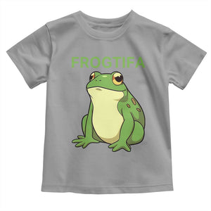 Funny Frogtifa Toddler T Shirt Resist Frog Protest Against Fascism TS02 Sport Gray Print Your Wear