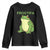 Funny Frogtifa Youth Sweatshirt Resist Frog Protest Against Fascism - Print Your Wear