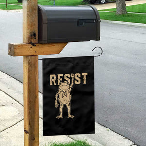 Frog Resist Garden Flag Raised Fist Protest Fighter Retro Graphic - Print Your Wear