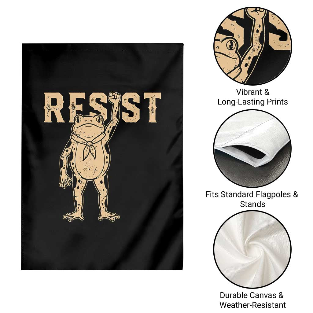 Frog Resist Garden Flag Raised Fist Protest Fighter Retro Graphic TS02 Print Your Wear
