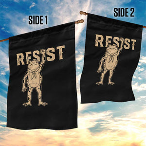 Frog Resist Garden Flag Raised Fist Protest Fighter Retro Graphic - Print Your Wear