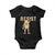 Frog Resist Baby Onesie Raised Fist Protest Fighter Retro Graphic TS02 Black Print Your Wear