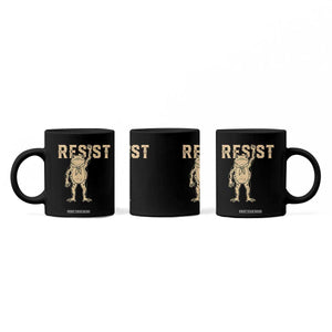 Frog Resist Coffee Mug Raised Fist Protest Fighter Retro Graphic TS02 Print Your Wear