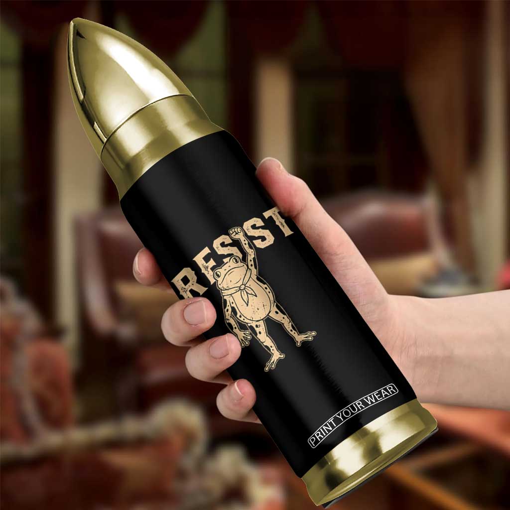 Frog Resist Bullet Tumbler Raised Fist Protest Fighter Retro Graphic TS02 Print Your Wear