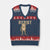 Frog Resist V-Neck Knit Sweater Vest Raised Fist Protest Fighter Retro Graphic - Print Your Wear