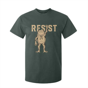 Frog Resist T Shirt For Kid Raised Fist Protest Fighter Retro Graphic - Print Your Wear
