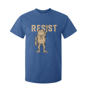 Frog Resist T Shirt For Kid Raised Fist Protest Fighter Retro Graphic - Print Your Wear
