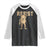 Frog Resist Raglan Shirt Raised Fist Protest Fighter Retro Graphic TS02 Black White Print Your Wear