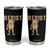 Frog Resist Tumbler Cup Raised Fist Protest Fighter Retro Graphic TS02 Black Print Your Wear