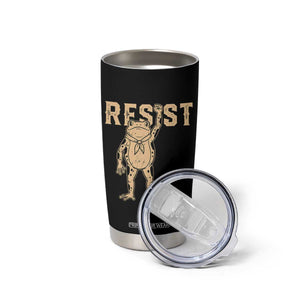 Frog Resist Tumbler Cup Raised Fist Protest Fighter Retro Graphic TS02 Print Your Wear