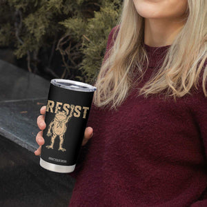 Frog Resist Tumbler Cup Raised Fist Protest Fighter Retro Graphic TS02 Print Your Wear