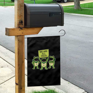 We Are All Frog Garden Flag Frogs Protest Together Strong TS02 Print Your Wear