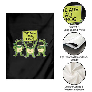 We Are All Frog Garden Flag Frogs Protest Together Strong TS02 Print Your Wear
