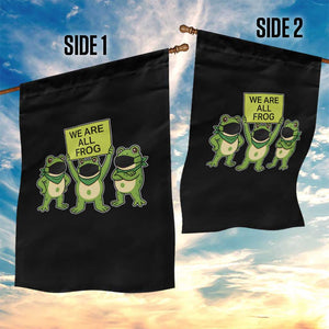 We Are All Frog Garden Flag Frogs Protest Together Strong TS02 Print Your Wear