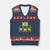 We Are All Frog V-Neck Knit Sweater Vest Frogs Protest Together Strong - Print Your Wear
