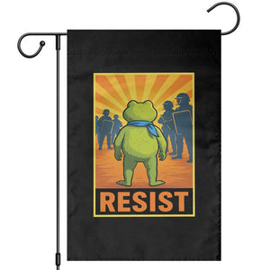Resist Frog Graphic Garden Flag Protest Stand Against Fascism - Print Your Wear