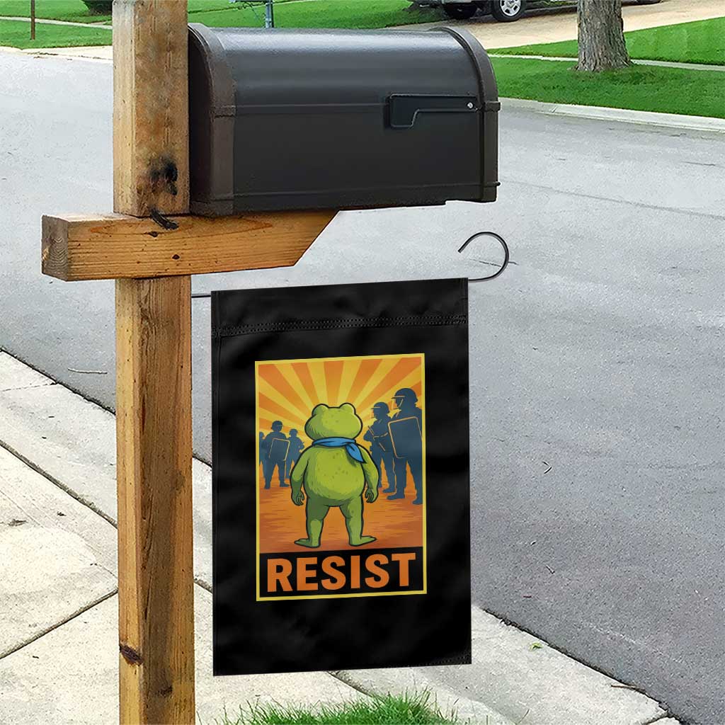 Resist Frog Graphic Garden Flag Protest Stand Against Fascism TS02 Print Your Wear
