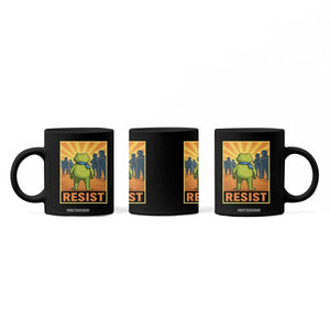 Resist Frog Graphic Coffee Mug Protest Stand Against Fascism TS02 Print Your Wear
