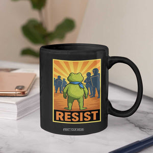 Resist Frog Graphic Coffee Mug Protest Stand Against Fascism TS02 Print Your Wear