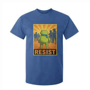 Resist Frog Graphic T Shirt For Kid Protest Stand Against Fascism TS02 Royal Blue Print Your Wear