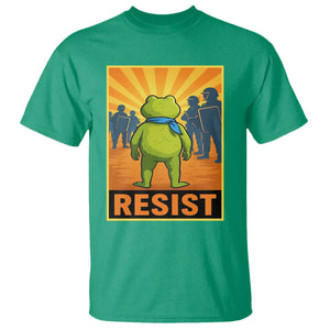 Resist Frog Graphic T Shirt Protest Stand Against Fascism TS02 Irish Green Print Your Wear