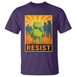 Resist Frog Graphic T Shirt Protest Stand Against Fascism TS02 Purple Print Your Wear