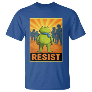 Resist Frog Graphic T Shirt Protest Stand Against Fascism TS02 Royal Blue Print Your Wear