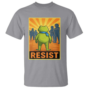 Resist Frog Graphic T Shirt Protest Stand Against Fascism TS02 Sport Gray Print Your Wear