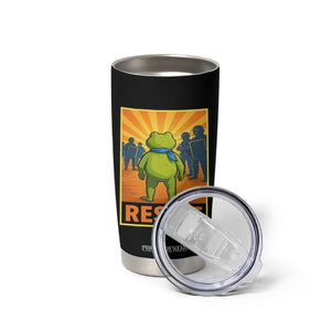 Resist Frog Graphic Tumbler Cup Protest Stand Against Fascism TS02 Print Your Wear