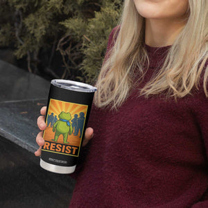 Resist Frog Graphic Tumbler Cup Protest Stand Against Fascism TS02 Print Your Wear
