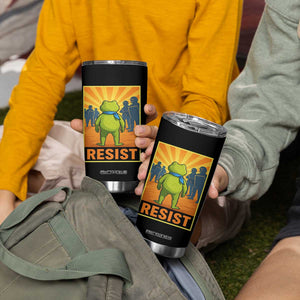 Resist Frog Graphic Tumbler Cup Protest Stand Against Fascism TS02 Print Your Wear