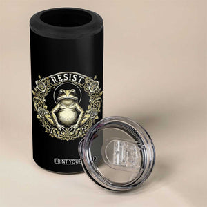 Zen Frog Resist 4 in 1 Can Cooler Tumbler Sacred Resistance Protest Ornate Style Graphic TS02 Print Your Wear