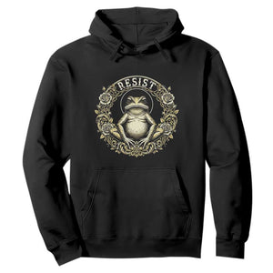 Zen Frog Resist Hoodie Sacred Resistance Protest Ornate Style Graphic TS02 Black Print Your Wear
