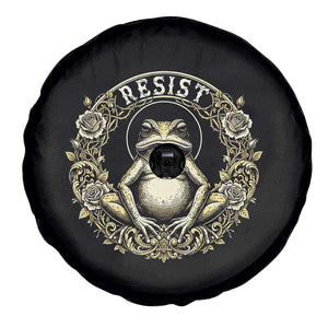 Zen Frog Resist Spare Tire Cover Sacred Resistance Protest Ornate Style Graphic TS02 Print Your Wear