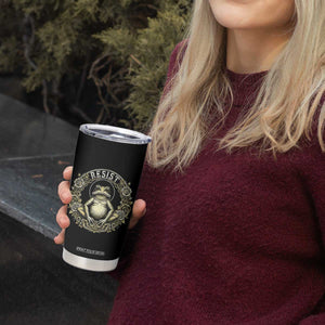 Zen Frog Resist Tumbler Cup Sacred Resistance Protest Ornate Style Graphic TS02 Print Your Wear