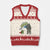 Funny Frog Protest Comic Graphic V-Neck Knit Sweater Vest Ribbit Resist Stand Against - Print Your Wear