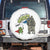 Funny Frog Protest Comic Graphic Spare Tire Cover Ribbit Resist Stand Against - Print Your Wear