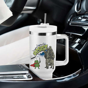 Funny Frog Protest Comic Graphic Tumbler With Handle Ribbit Resist Stand Against TS02 Print Your Wear