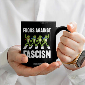 Walking Frog Against Fascism Coffee Mug Frogs Band Resistance Protest TS02 Print Your Wear