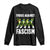 Walking Frog Against Fascism Long Sleeve Shirt Frogs Band Resistance Protest - Print Your Wear