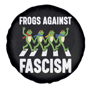 Walking Frog Against Fascism Spare Tire Cover Frogs Band Resistance Protest - Print Your Wear