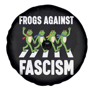 Walking Frog Against Fascism Spare Tire Cover Frogs Band Resistance Protest - Print Your Wear