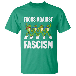 Walking Frog Against Fascism T Shirt Frogs Band Resistance Protest TS02 Irish Green Print Your Wear