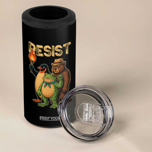 Resist Social Club 2025 4 in 1 Can Cooler Tumbler Bear Penguin Frog Protest Unity for Social Justice TS02 Print Your Wear
