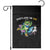 Portland On Ice 2025 Garden Flag Resist Frog and Inflatable Animals Protest Sarcastic Politics - Print Your Wear