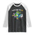 Portland On Ice 2025 Raglan Shirt Resist Frog and Inflatable Animals Protest Sarcastic Politics TS02 Black White Print Your Wear