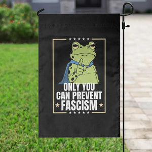 Only You Can Prevent Fascism Patriotic Frog Garden Flag Resist Protest Poster - Print Your Wear
